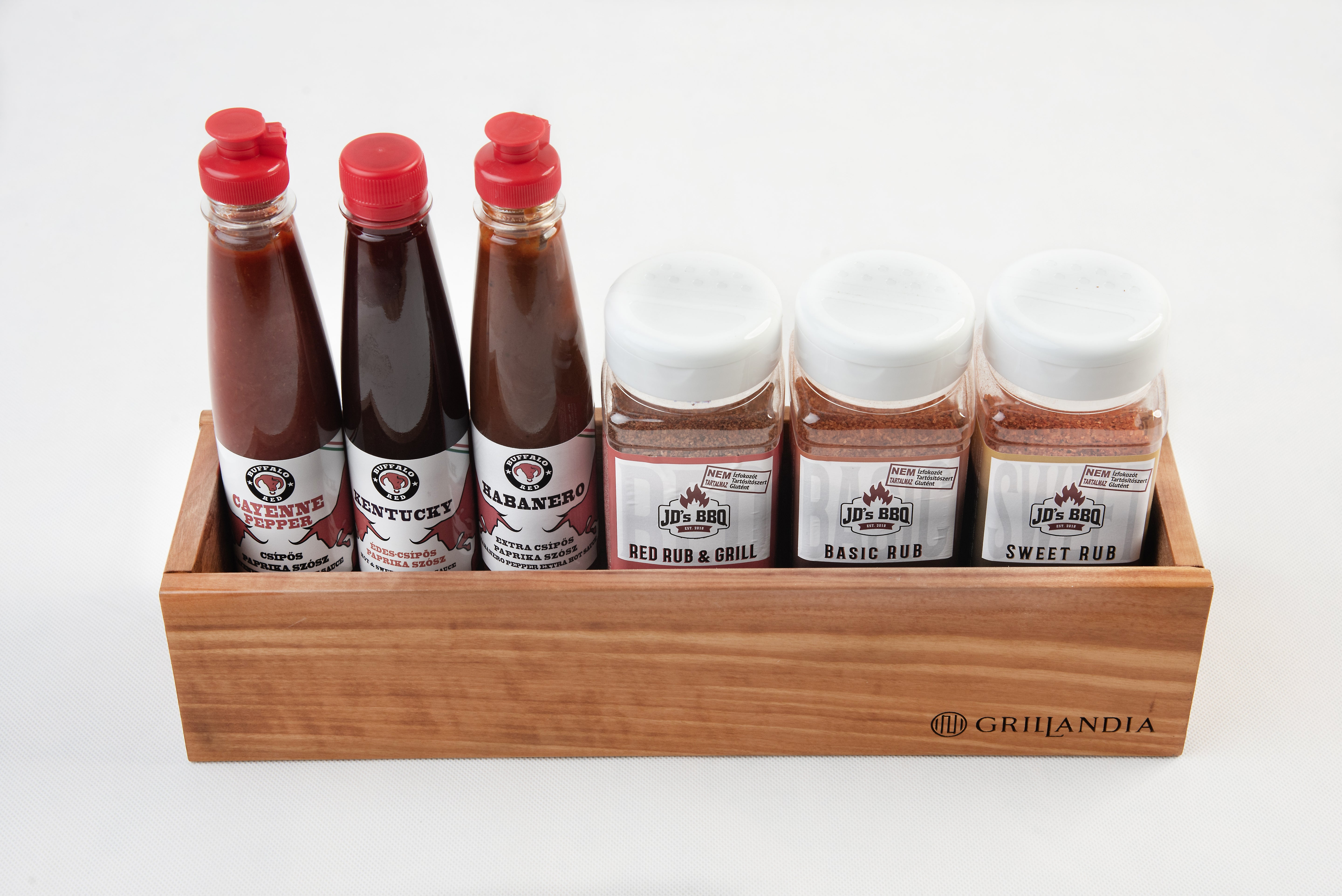 Grillandia BBQ Sauce & Spice Box Outdoor Kitchen Accessory – Stainless Steel Storage