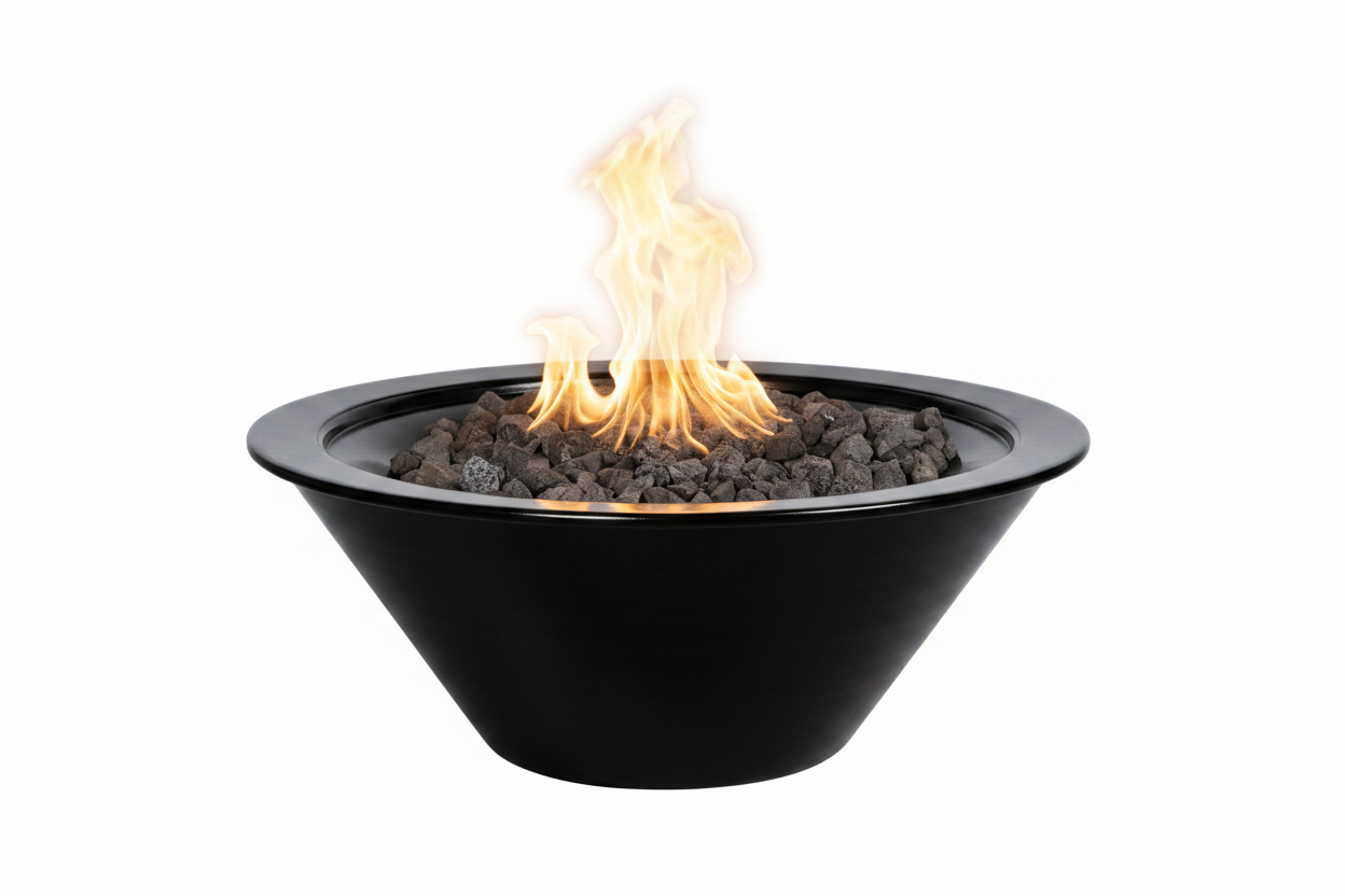 Cazo Fire Bowl - Gloss Black