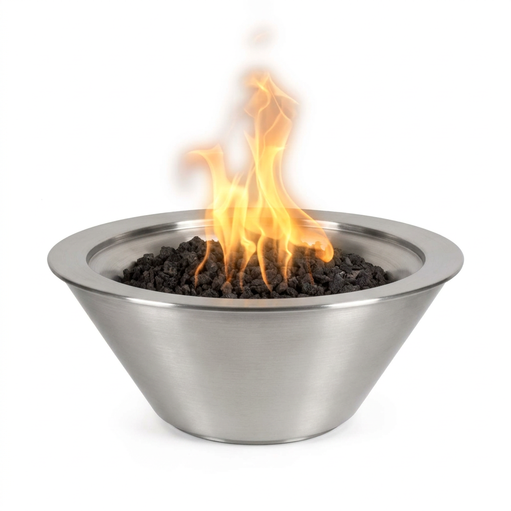 Cazo Fire Bowl in stainless steel