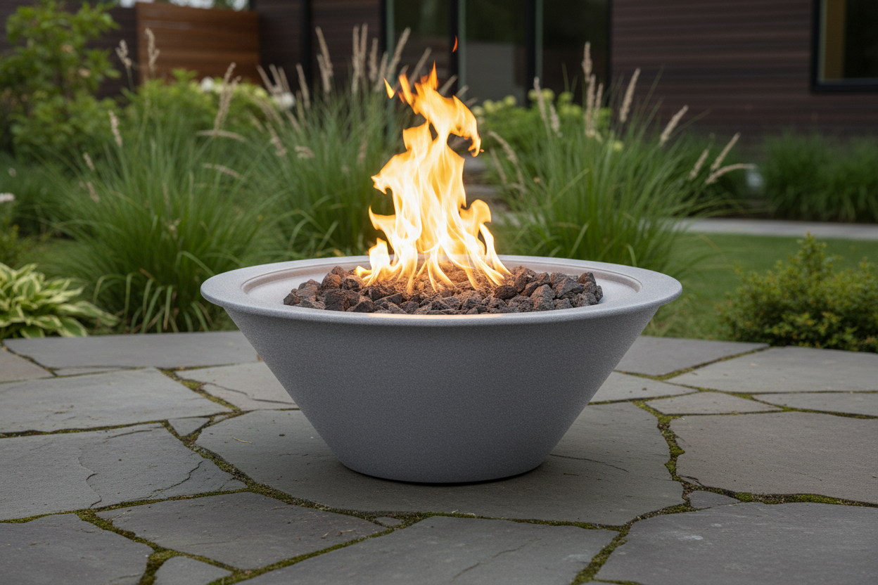 Cazo Fire Bowl - Rock Gray