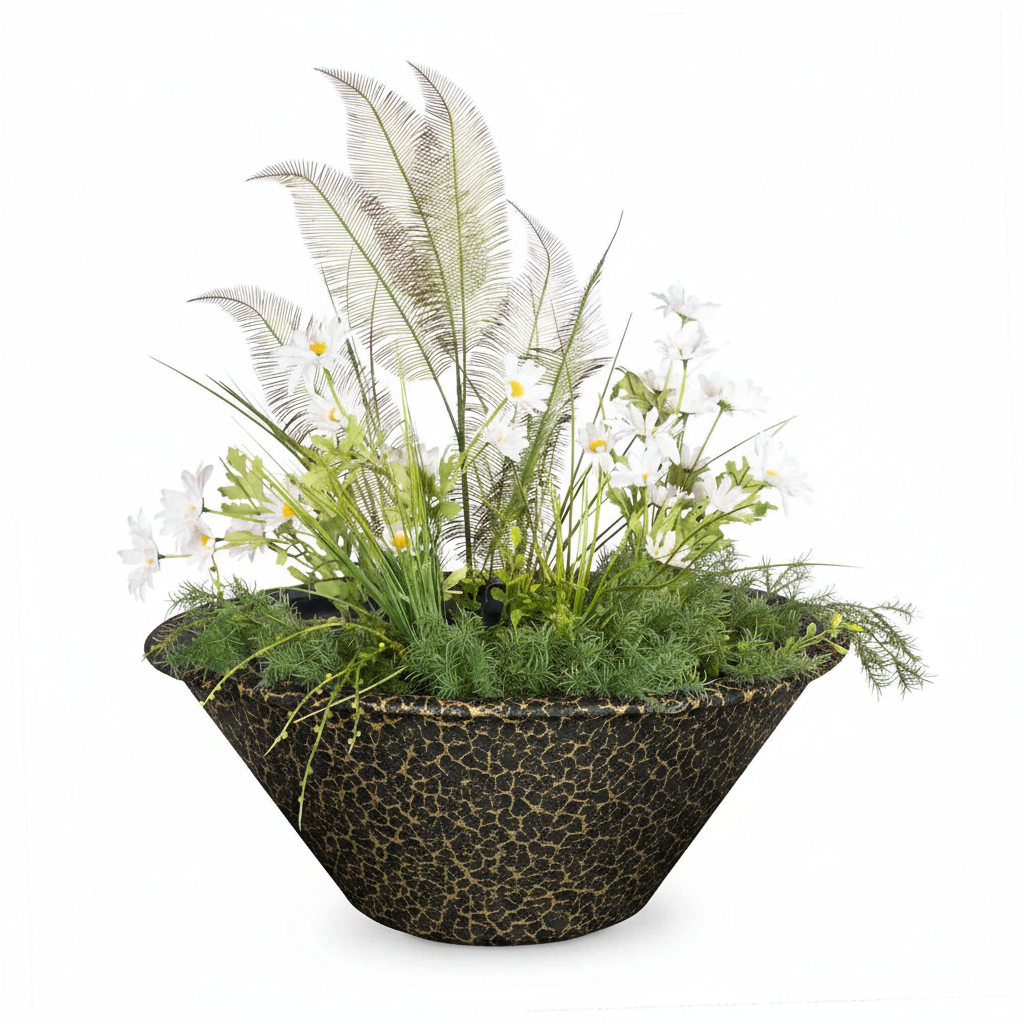 Cazo Planter Bowl - Gold Vein