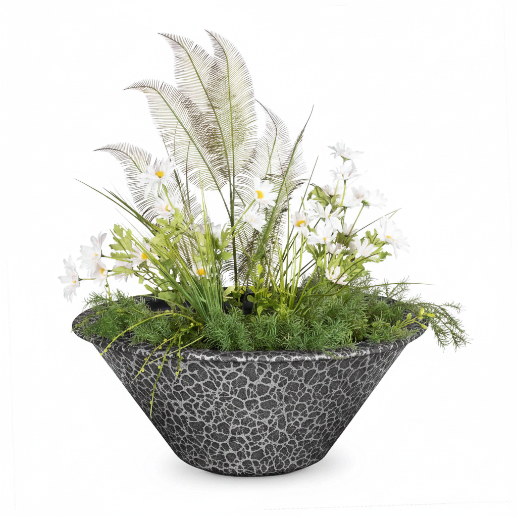 Cazo Planter Bowl - Silver Vein