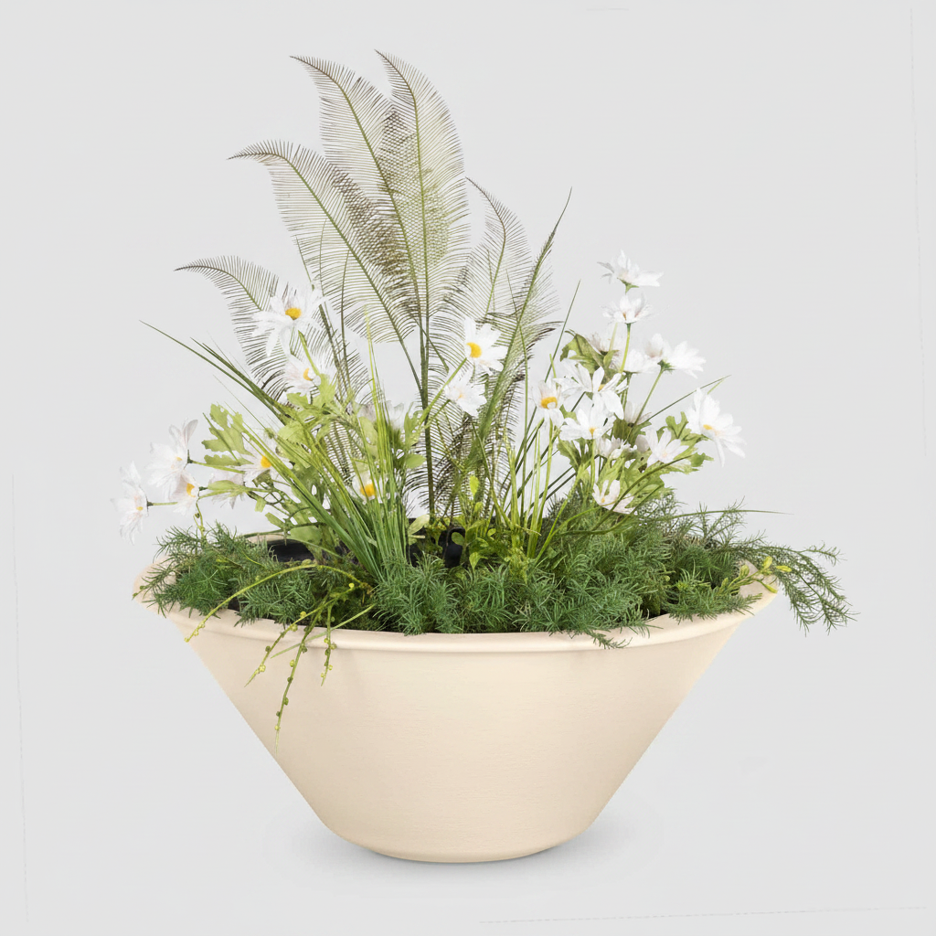 Cazo Planter Bowl - Soft White