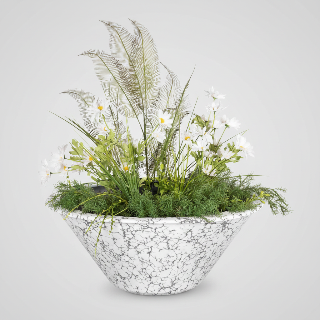 Cazo Planter Bowl - White Vein