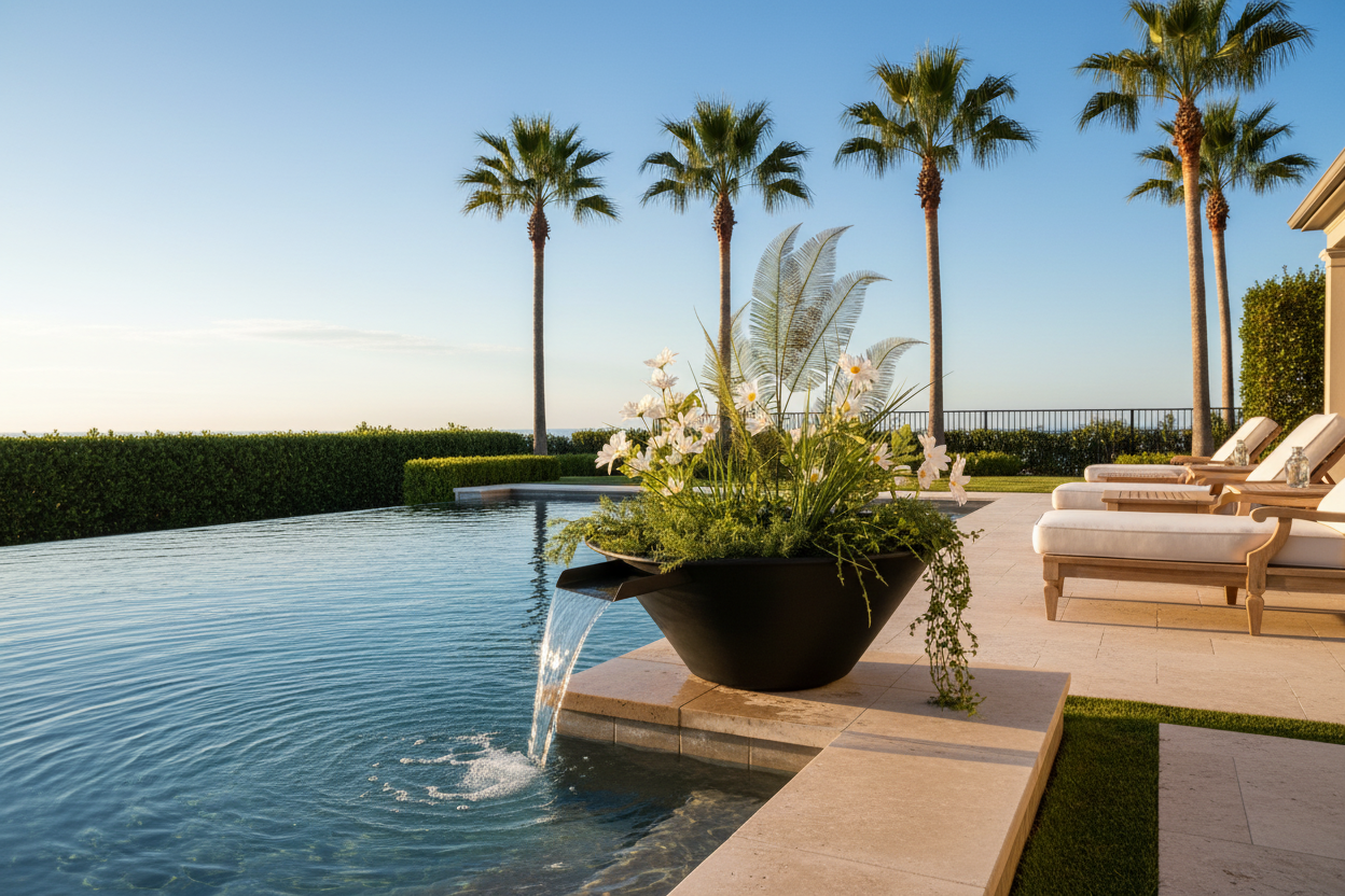 Cazo Powder Coat Planter - Lifestyle