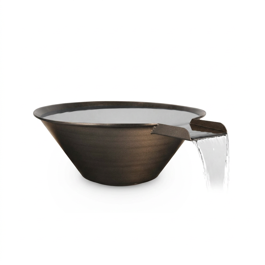 Cazo water bowl in Empire Bronze