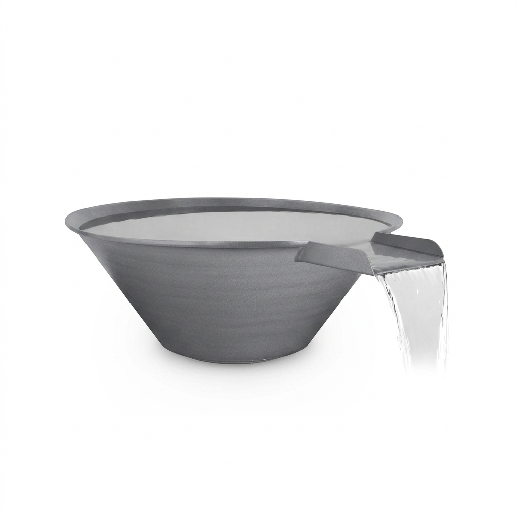 Cazo water bowl in Rock Gray