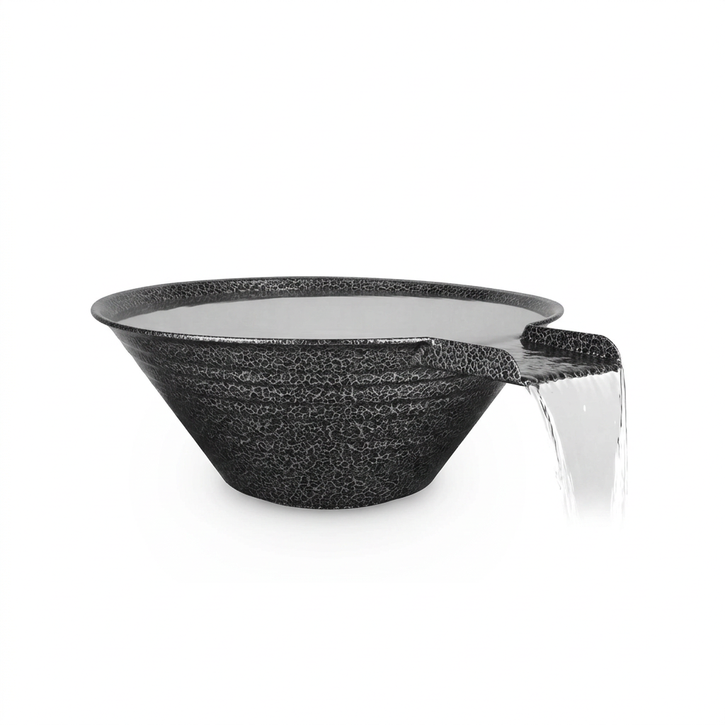Cazo water bowl in Silver Vein