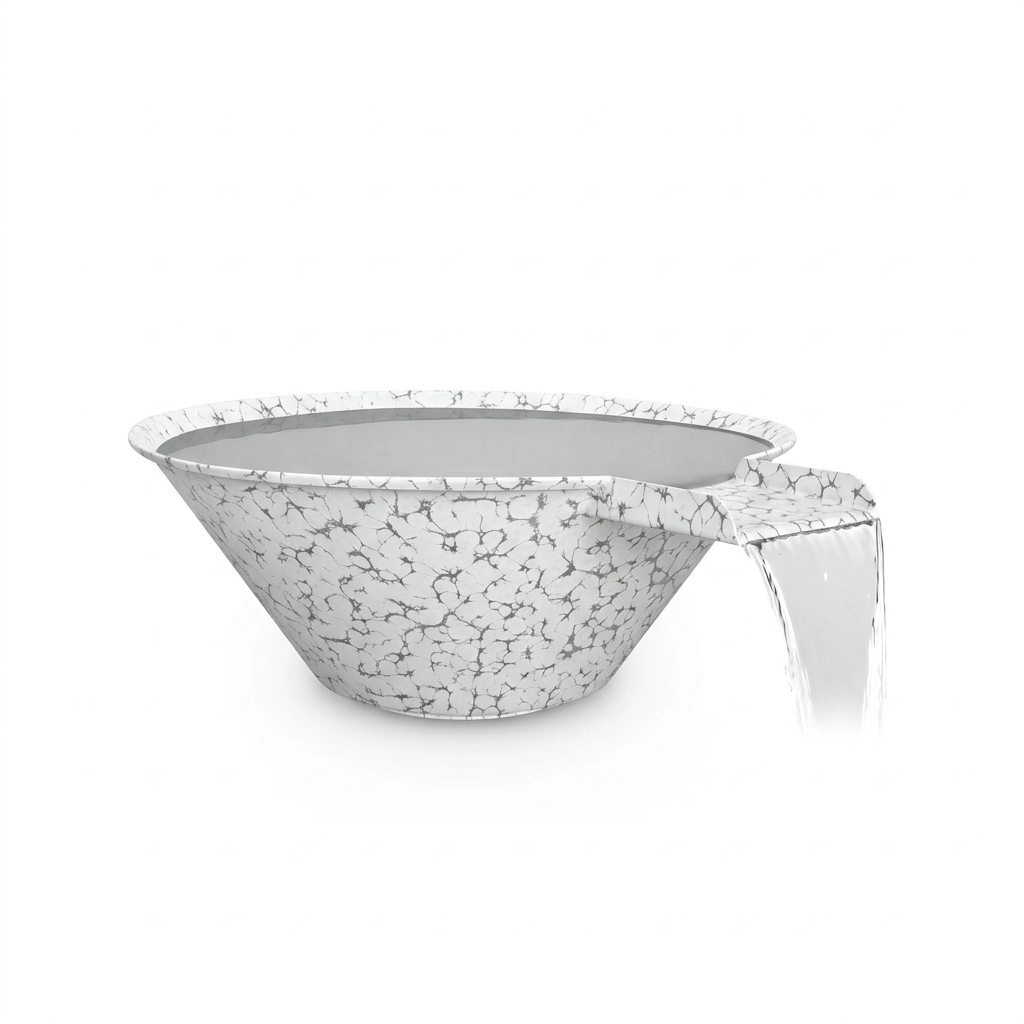 Cazo water bowl in White Vein
