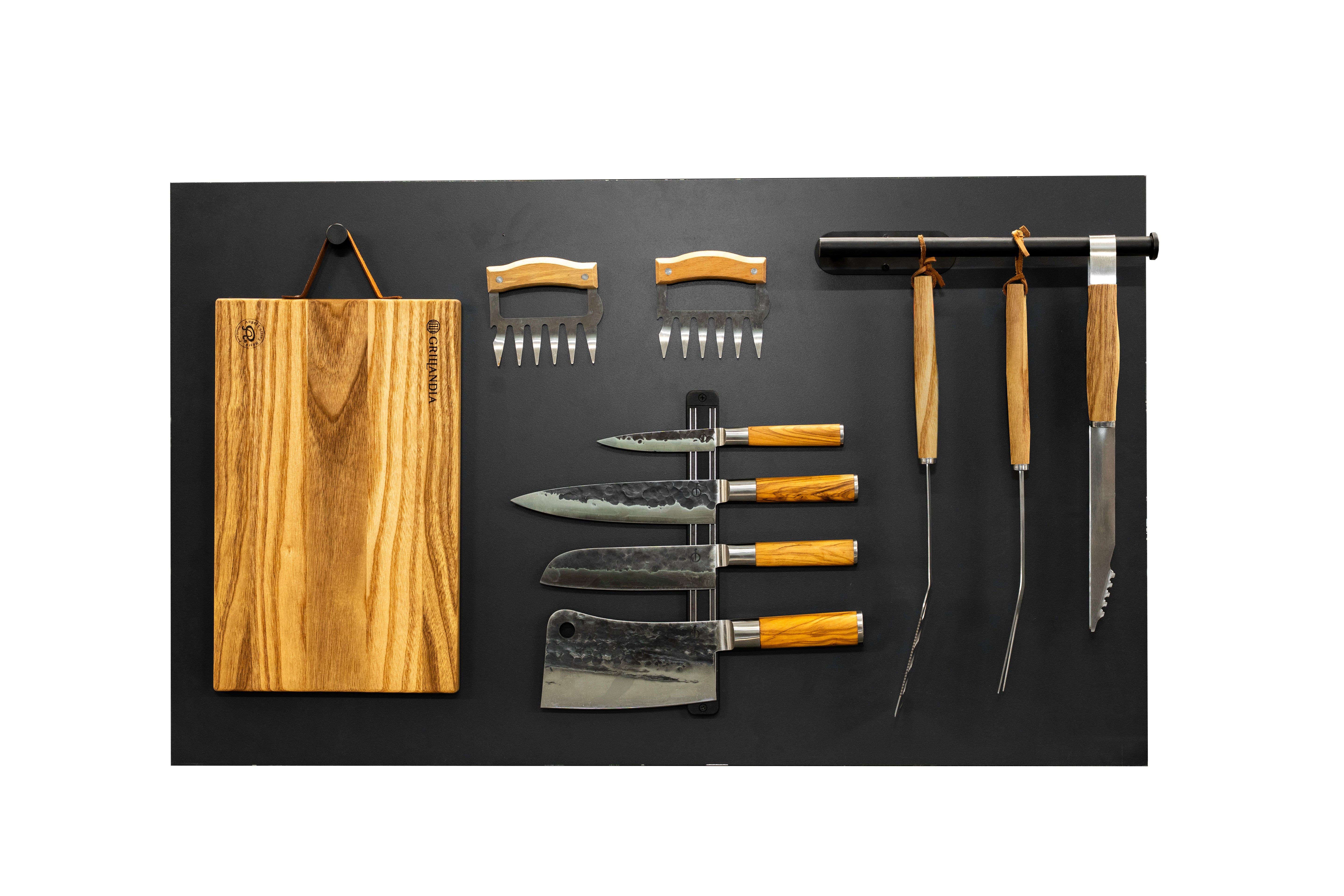 Grillandia BBQ Tools Back Wall Panel Outdoor Kitchen Accessory – Tool Rack & Storage