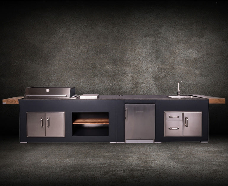 Grillandia Medium Rare Pro Line Outdoor Kitchen Island – Premium Gas Grill BBQ Station