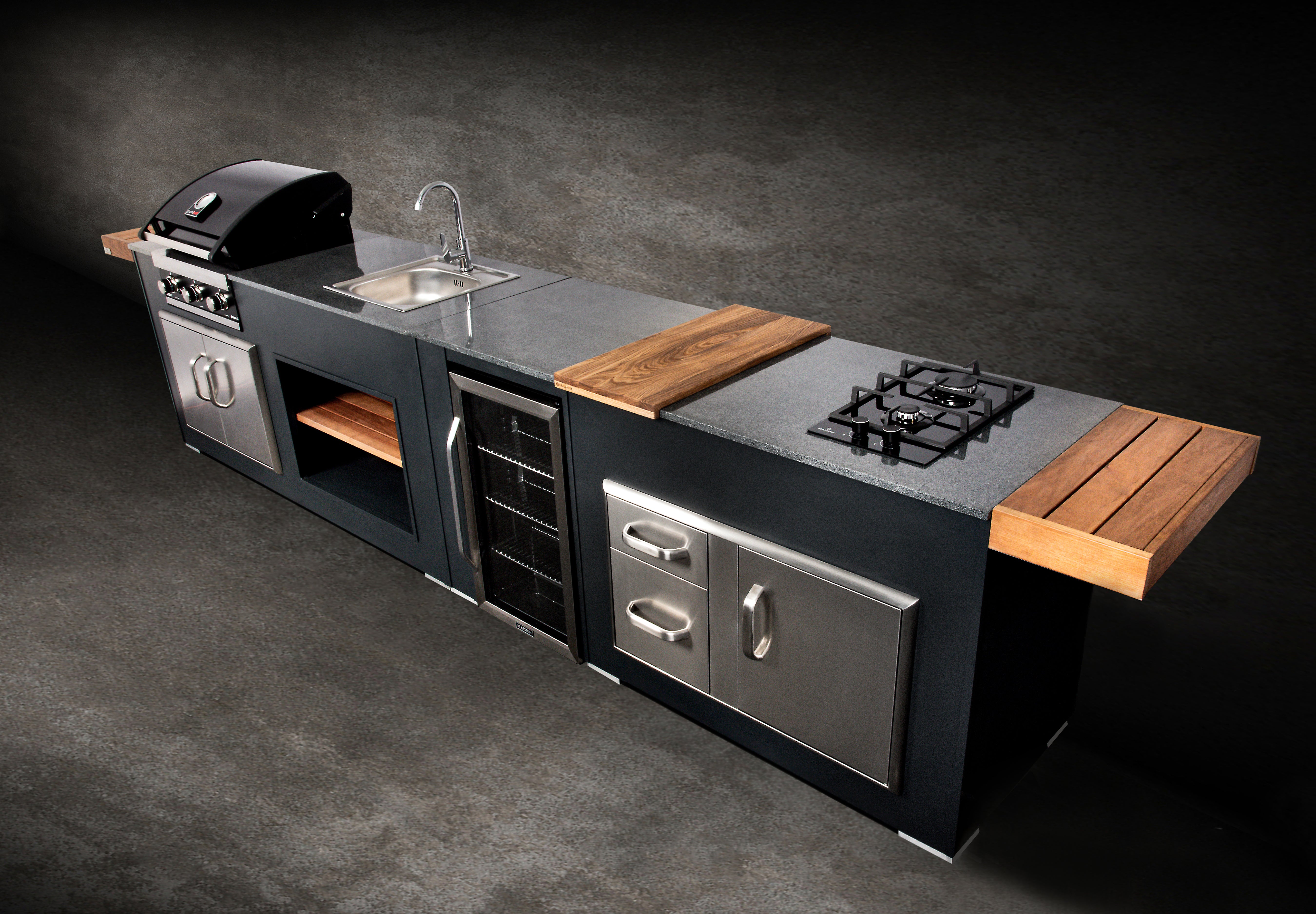 Grillandia Side Wings Outdoor Kitchen Accessories – Thermowood Prep & Workspace Extensions