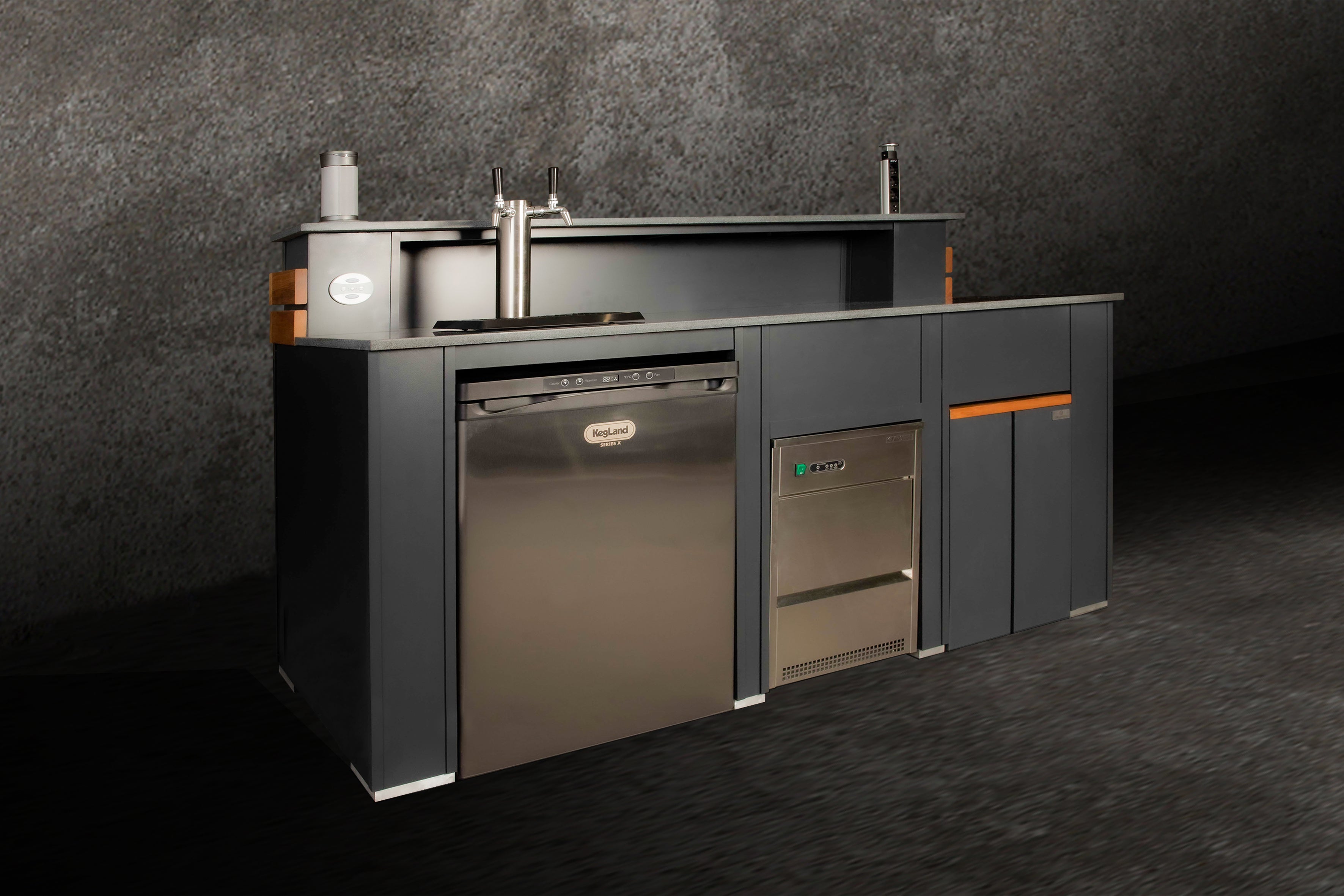 Grillandia Drink Center Unit Outdoor Kitchen Module with Integrated Cooler & Ice Bucket