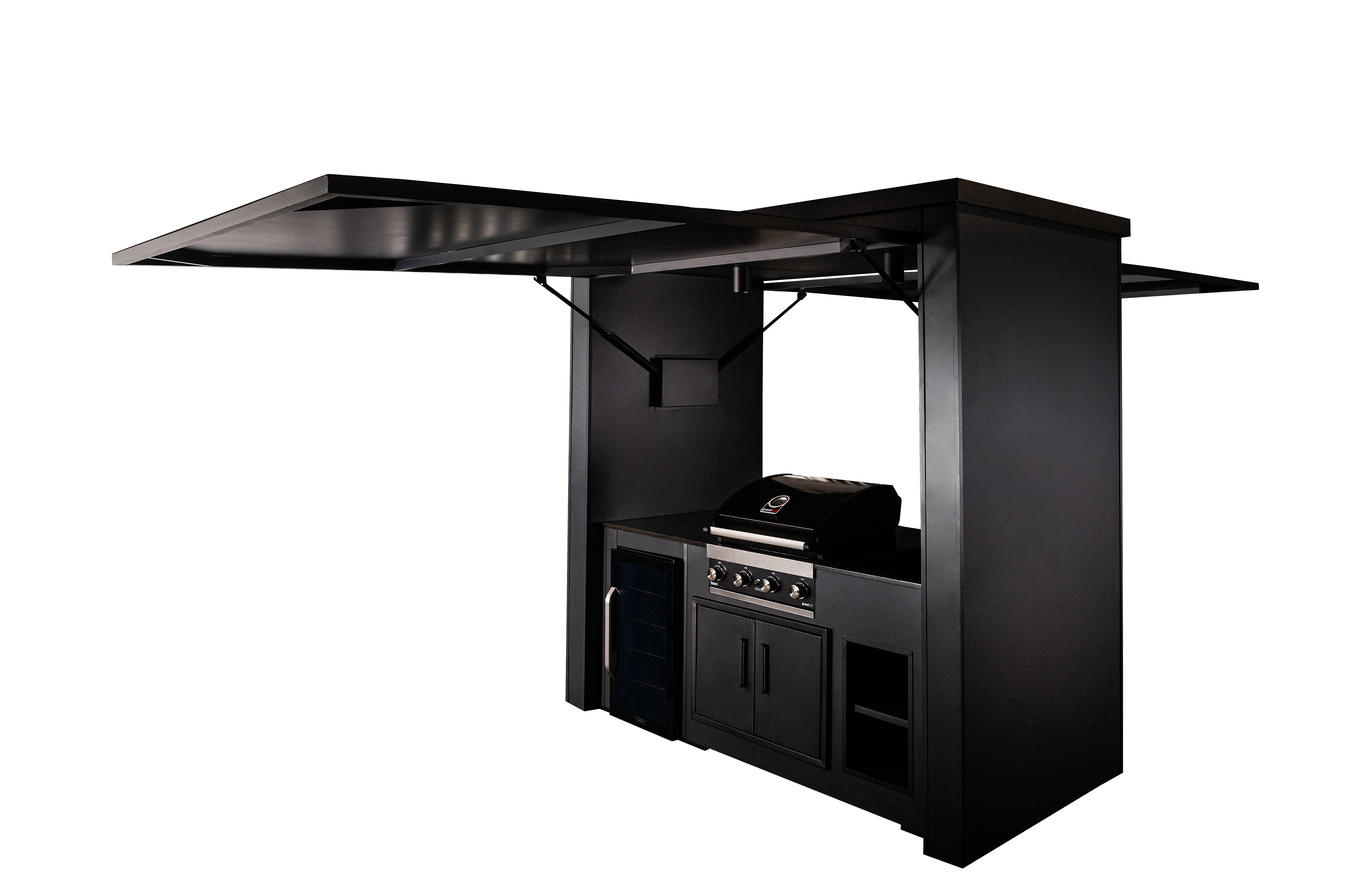 Grillandia Dual Multi Cabana Outdoor Kitchen – Covered Dual Cooking & Prep Station
