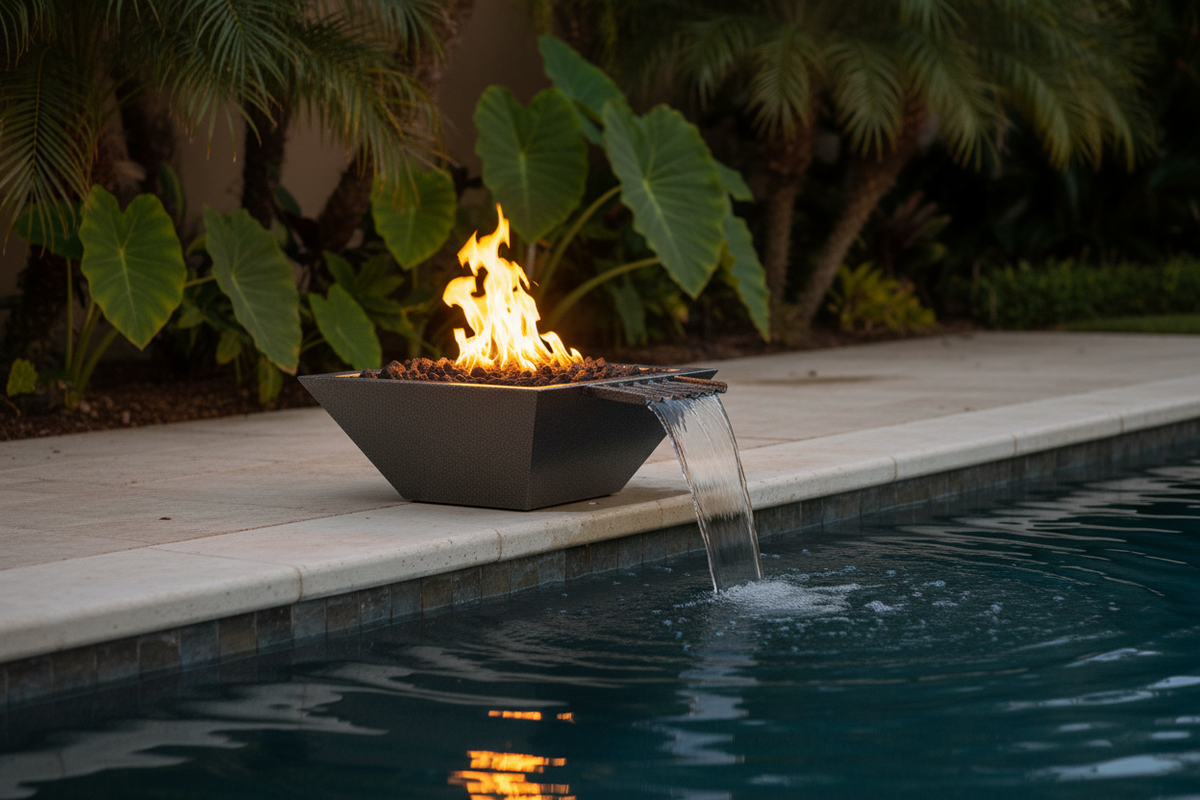 Lifestyle Fire and Water Bowl - Pool Edge