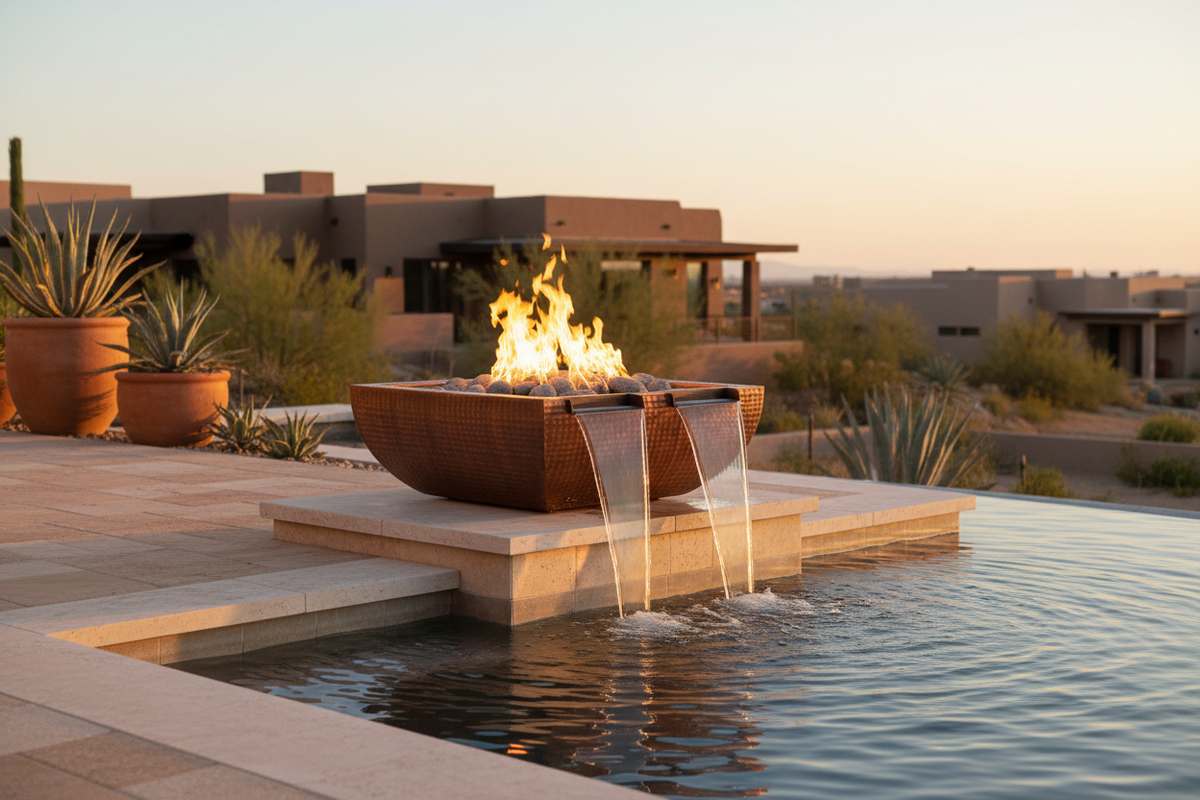 Lifestyle – Hammered Copper Twin Spill Desert Southwest