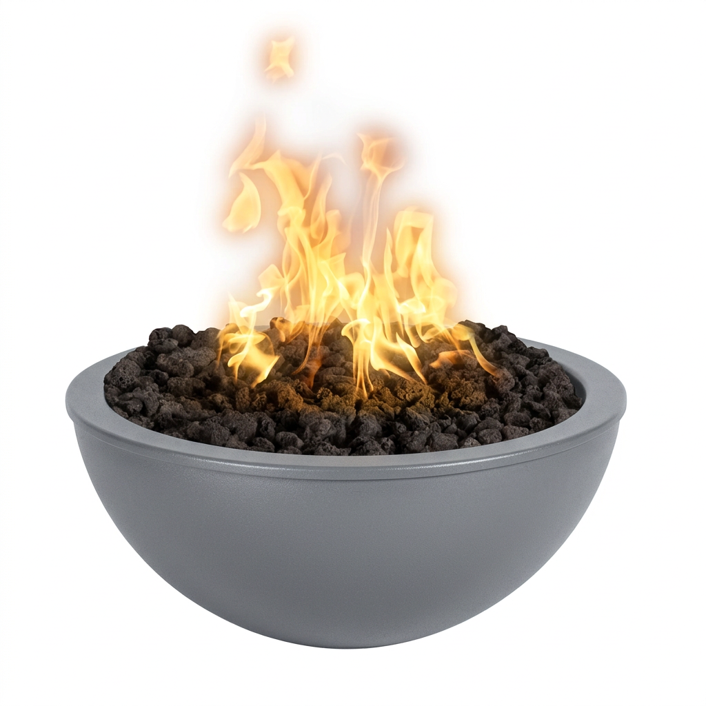 Luna Fire Bowl in Gray