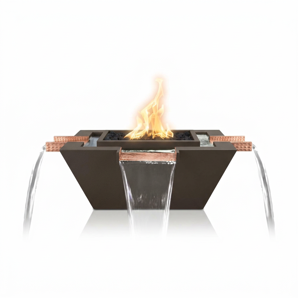 Maya 4-Way Spill bowl in Bronze Hammertone