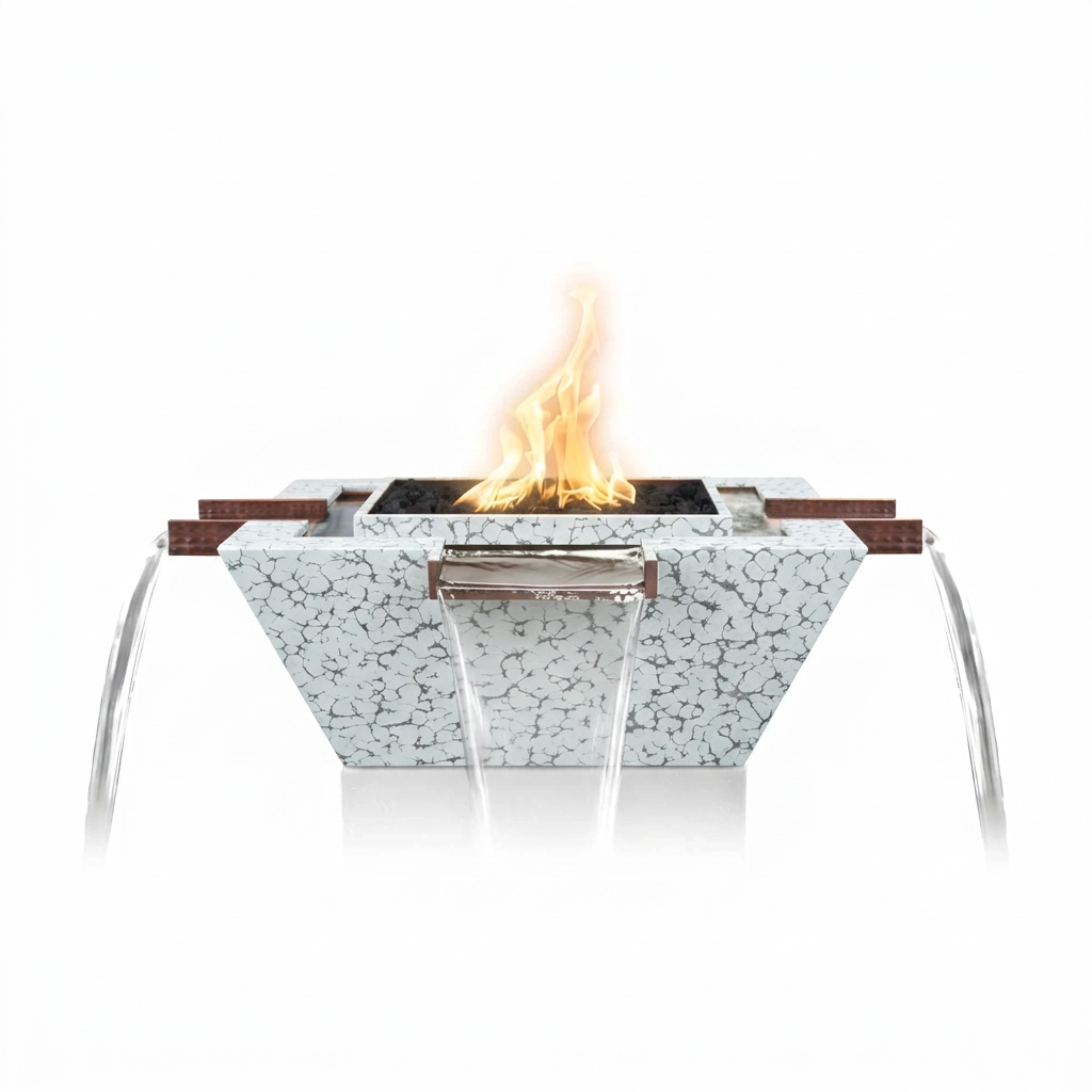 Maya 4-Way Spill bowl in White Vein