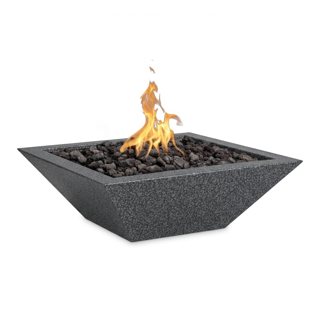 Maya Fire Bowl in Grey Vein
