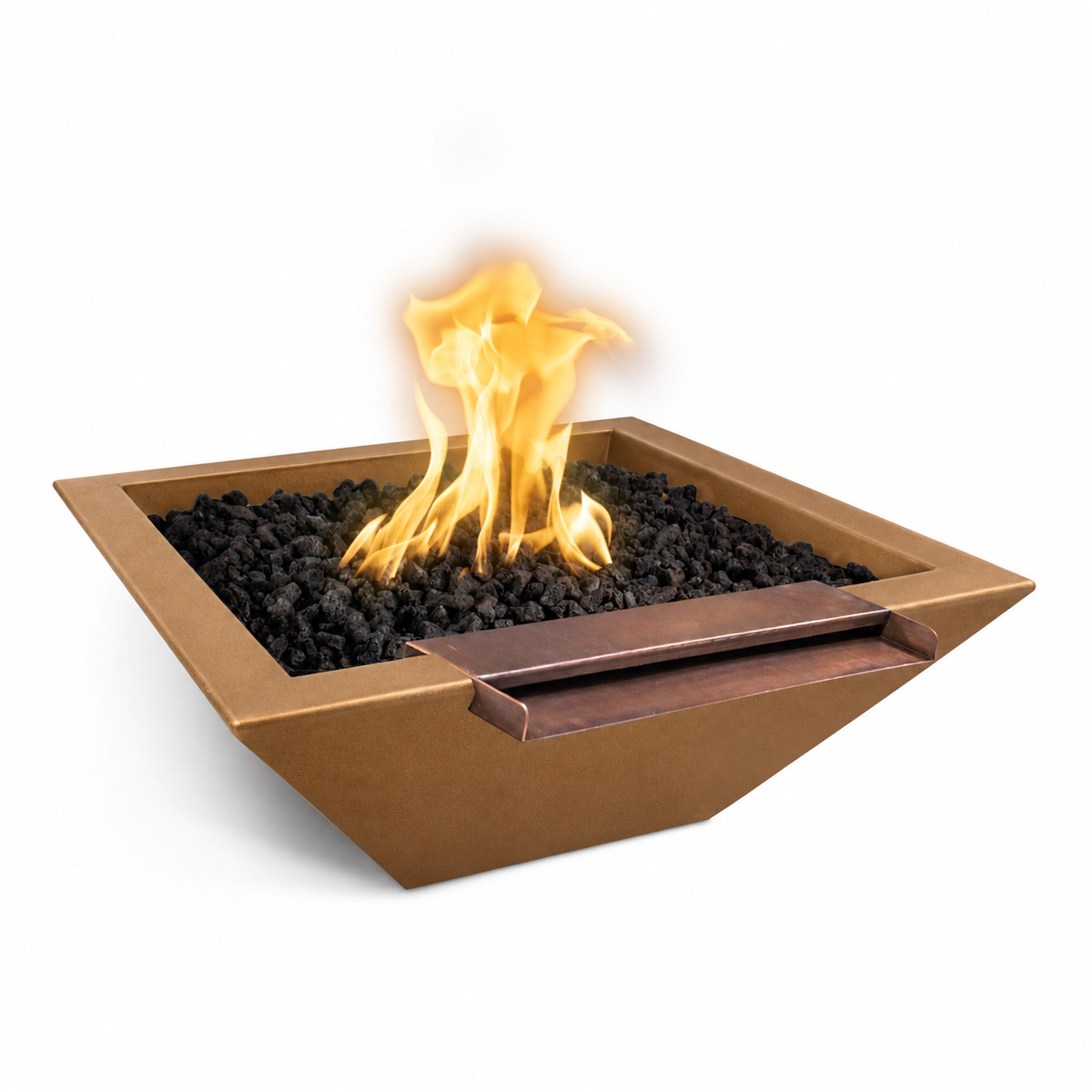 The Outdoor Plus Maya GFRC Wide Spill  Fire & Water Bowl