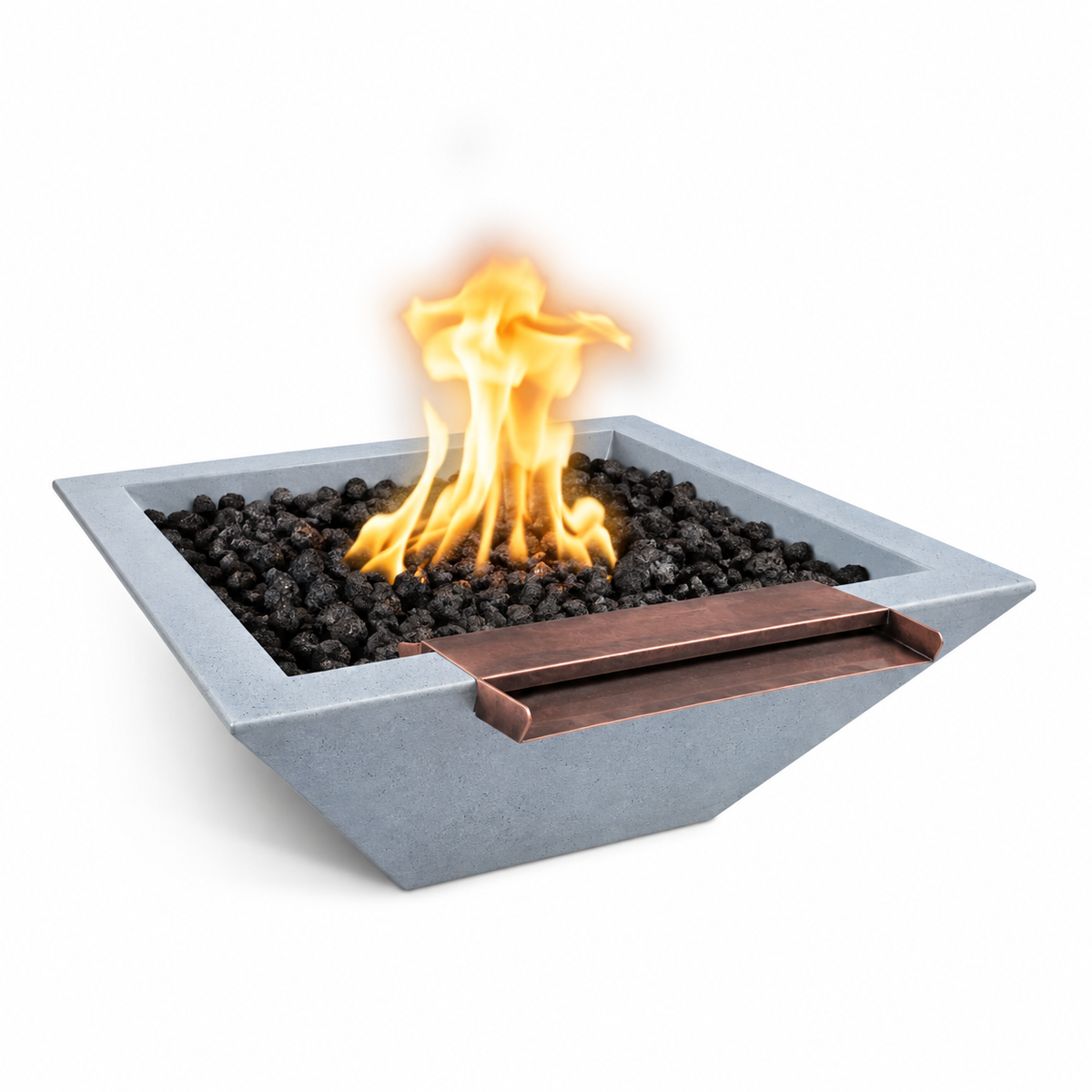The Outdoor Plus Maya GFRC Wide Spill  Fire & Water Bowl
