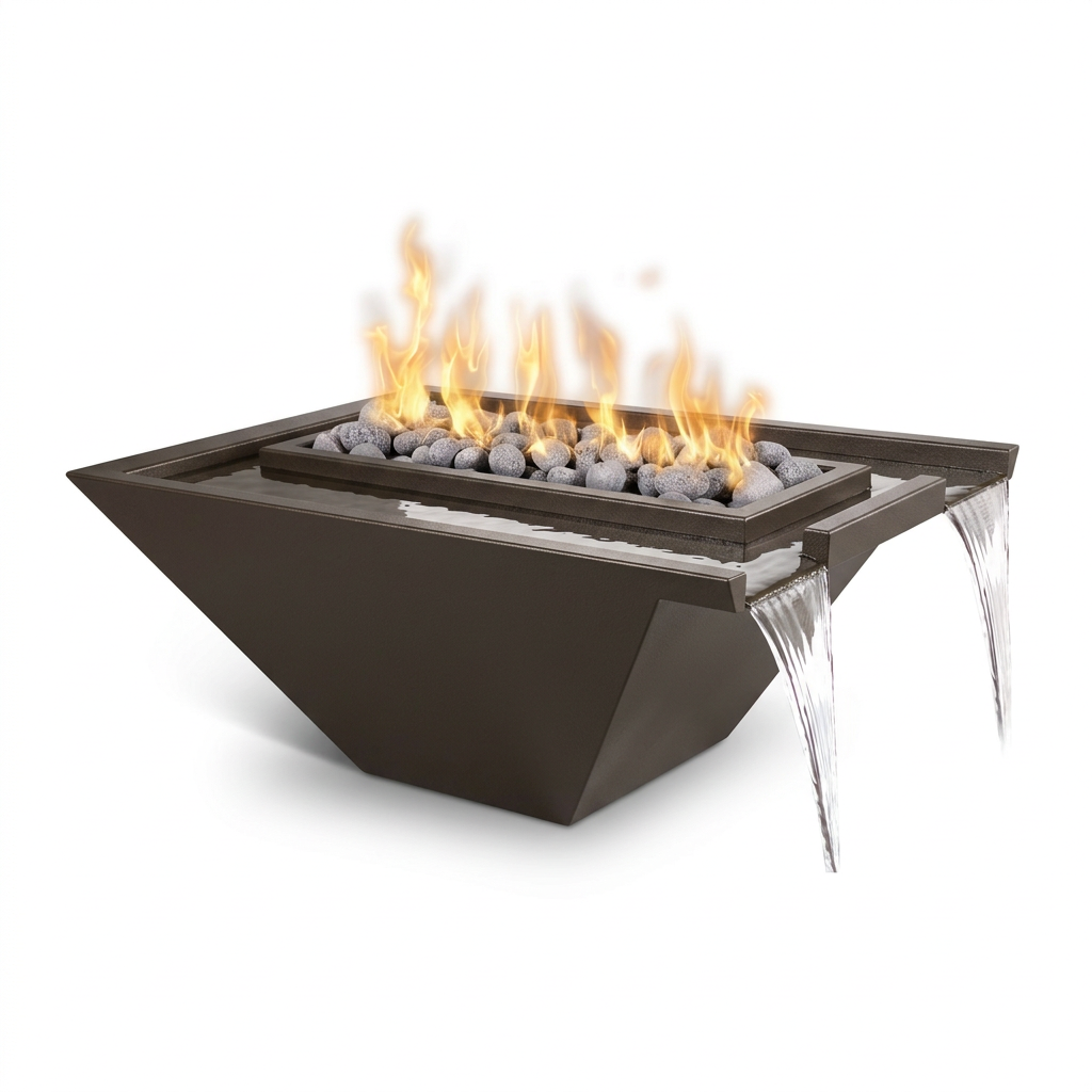 Nile Fire & Water Bowl in Bronze Hammertone