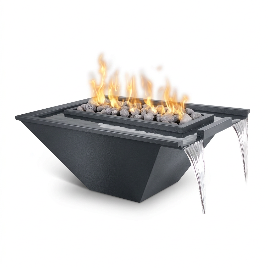 Nile Fire & Water Bowl in Graphite Grey