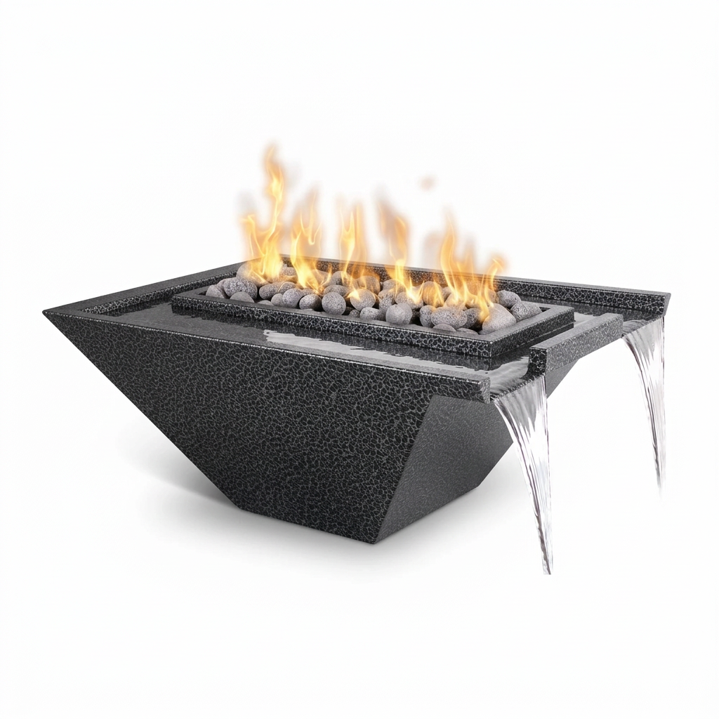 Nile Fire & Water Bowl in Silver Vein