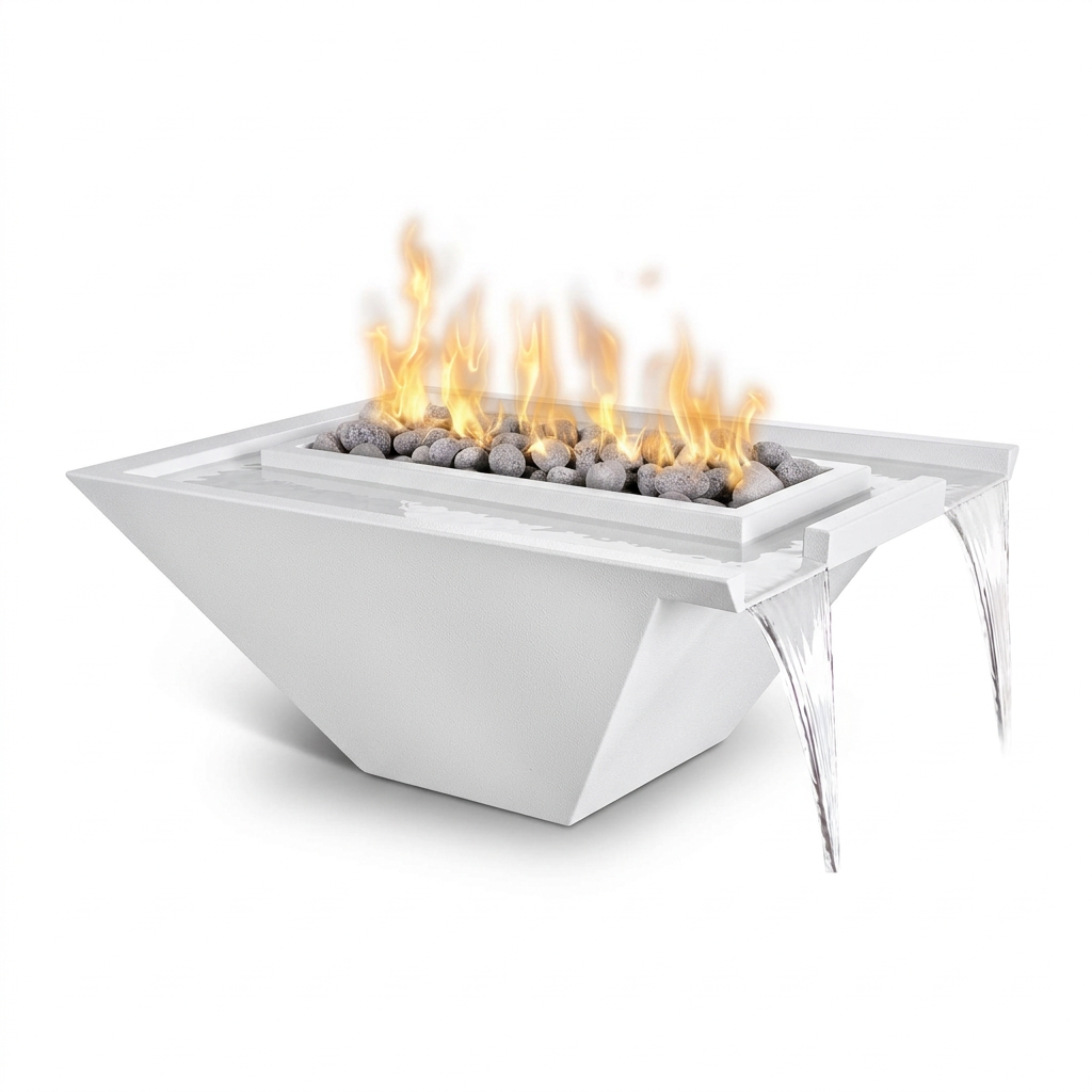 Nile Fire & Water Bowl in White