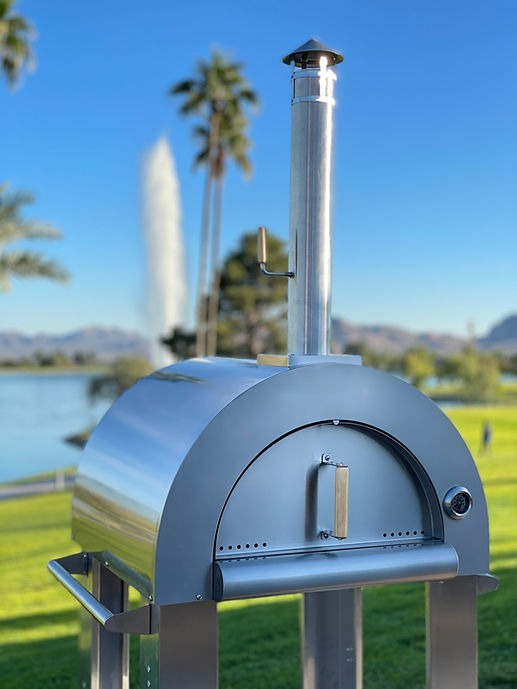 Kokomo 32” Wood Fired Stainless Steel Pizza Oven | KO-PIZZAOVEN