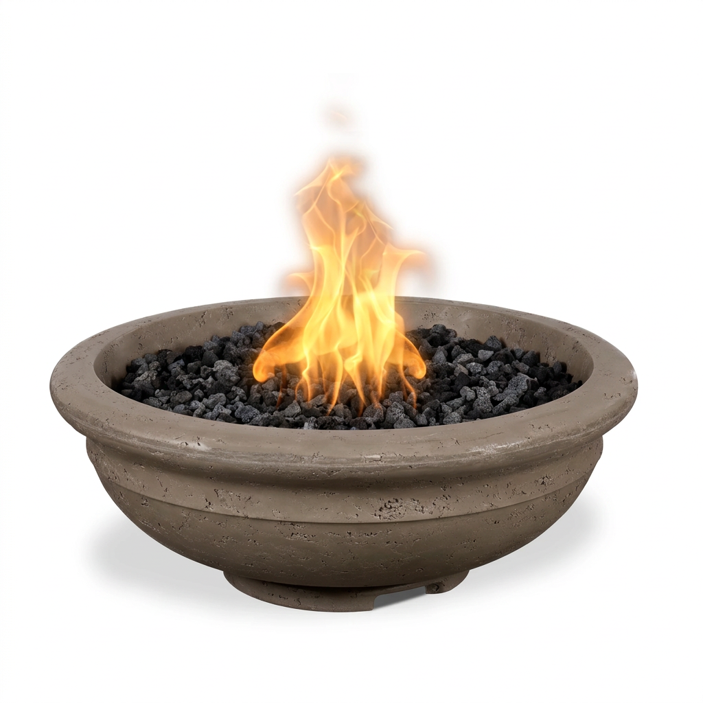 Rodeo Fire Bowl in GFRC Chestnut