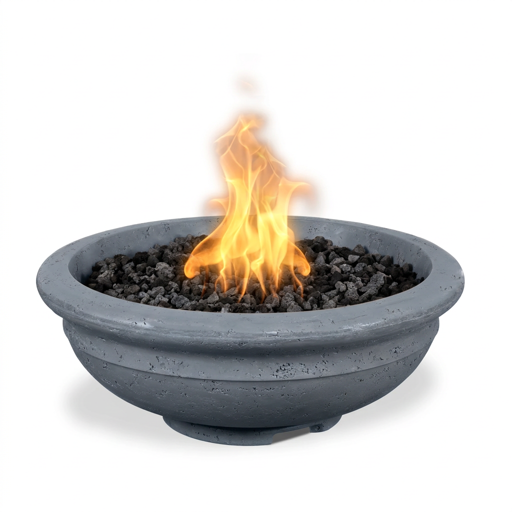 Rodeo Fire Bowl in GFRC Grey