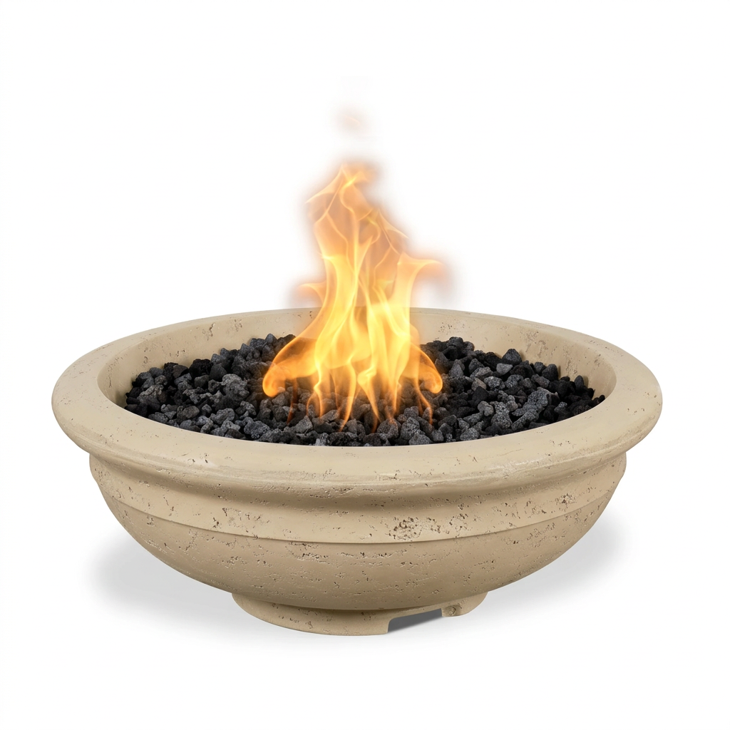 Rodeo Fire Bowl in GFRC Vanilla