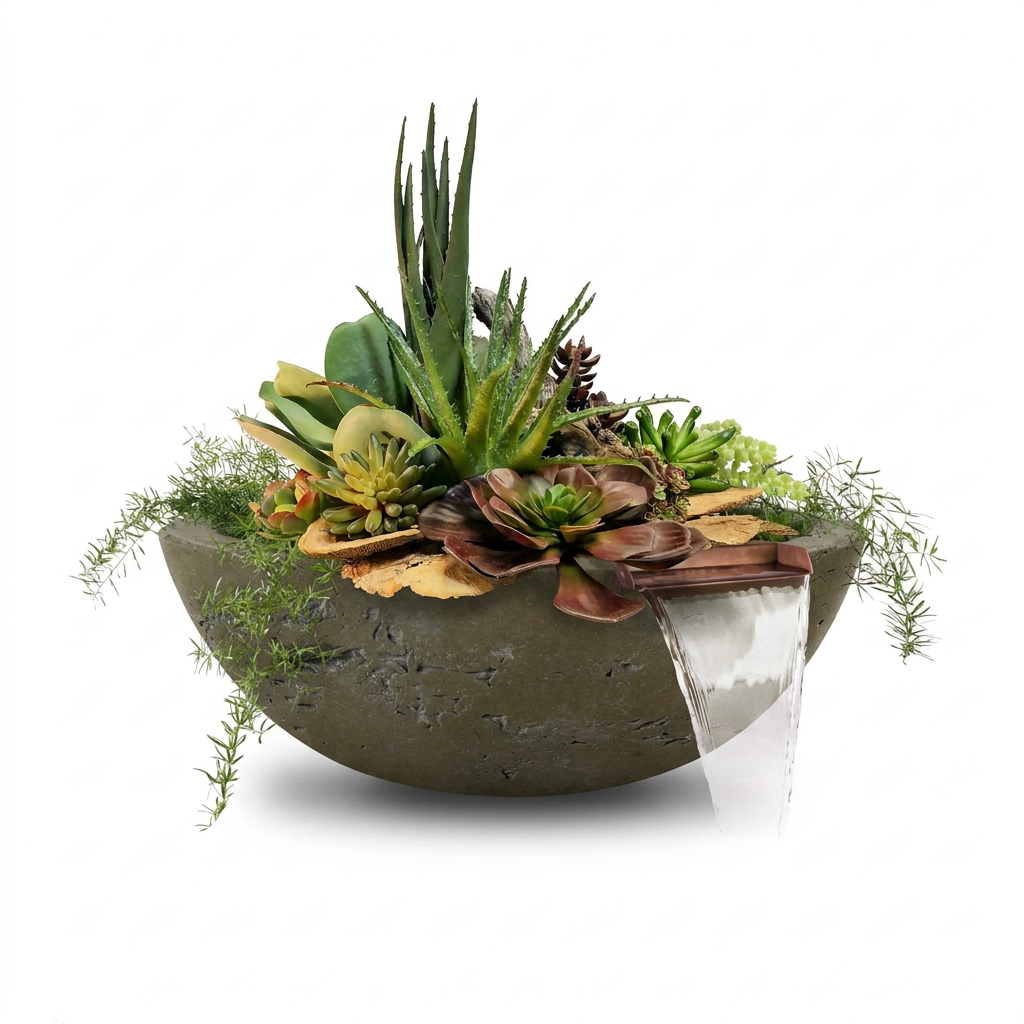 Rustic Moss Stone bowl