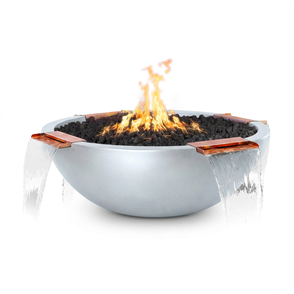 Sedona 4 Way Spill bowl in Metallic Pearl