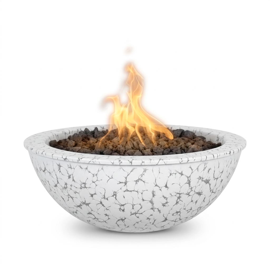 Sedona Fire Bowl in White Vein
