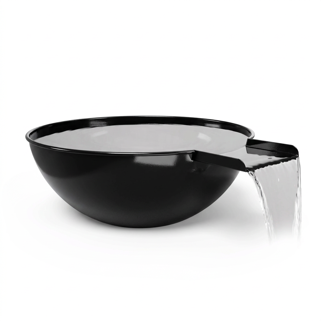 Sedona water bowl in Gloss Black
