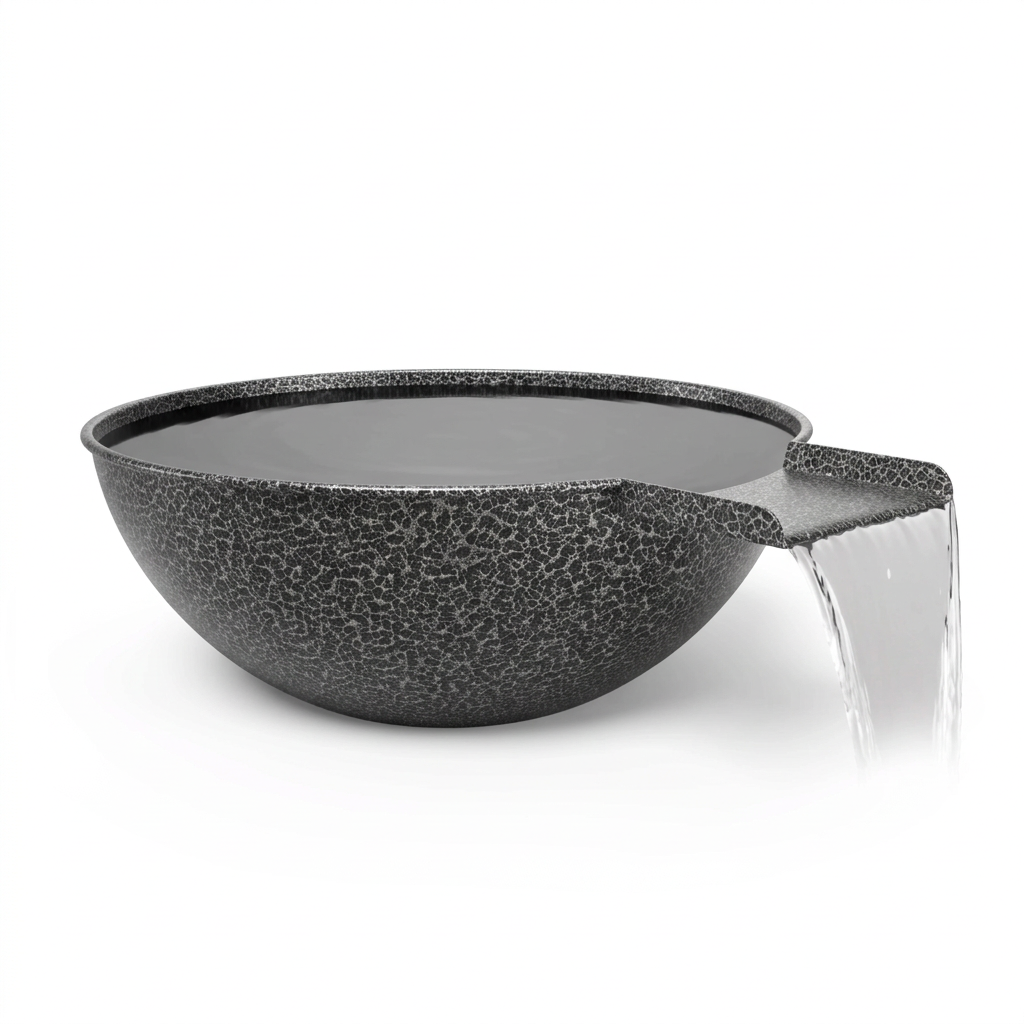 Sedona water bowl in Silver Vein