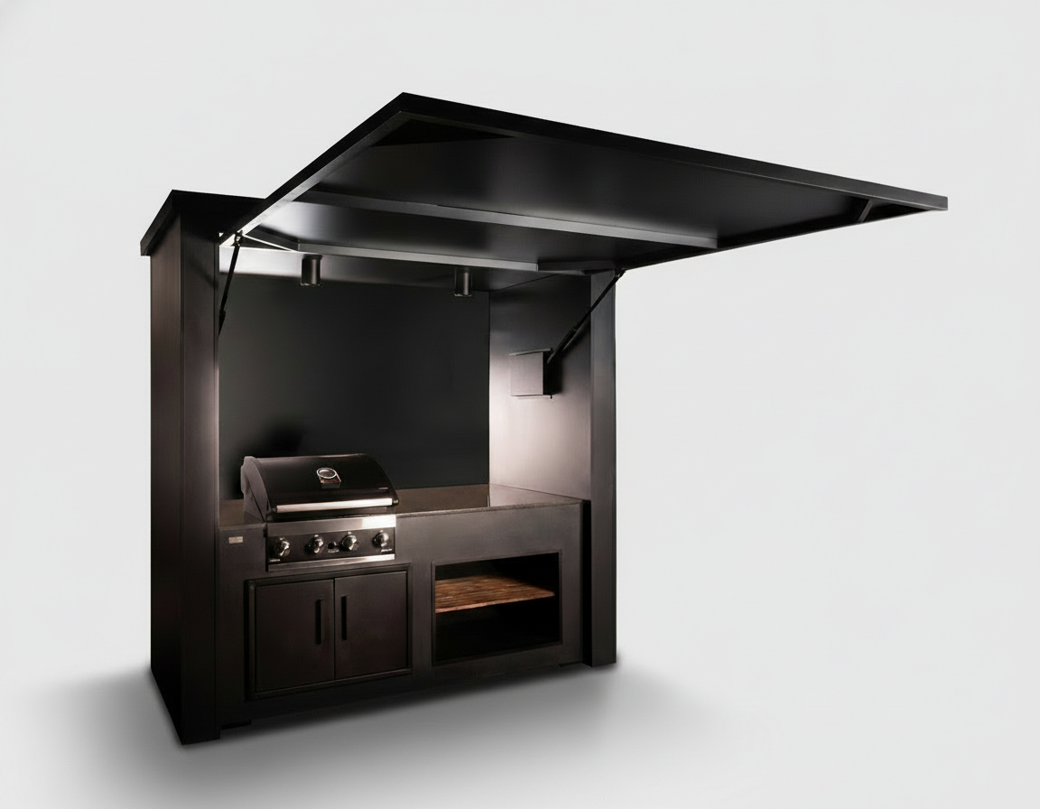 Grillandia Single Grill Cabana Outdoor Kitchen – Premium Covered BBQ Station