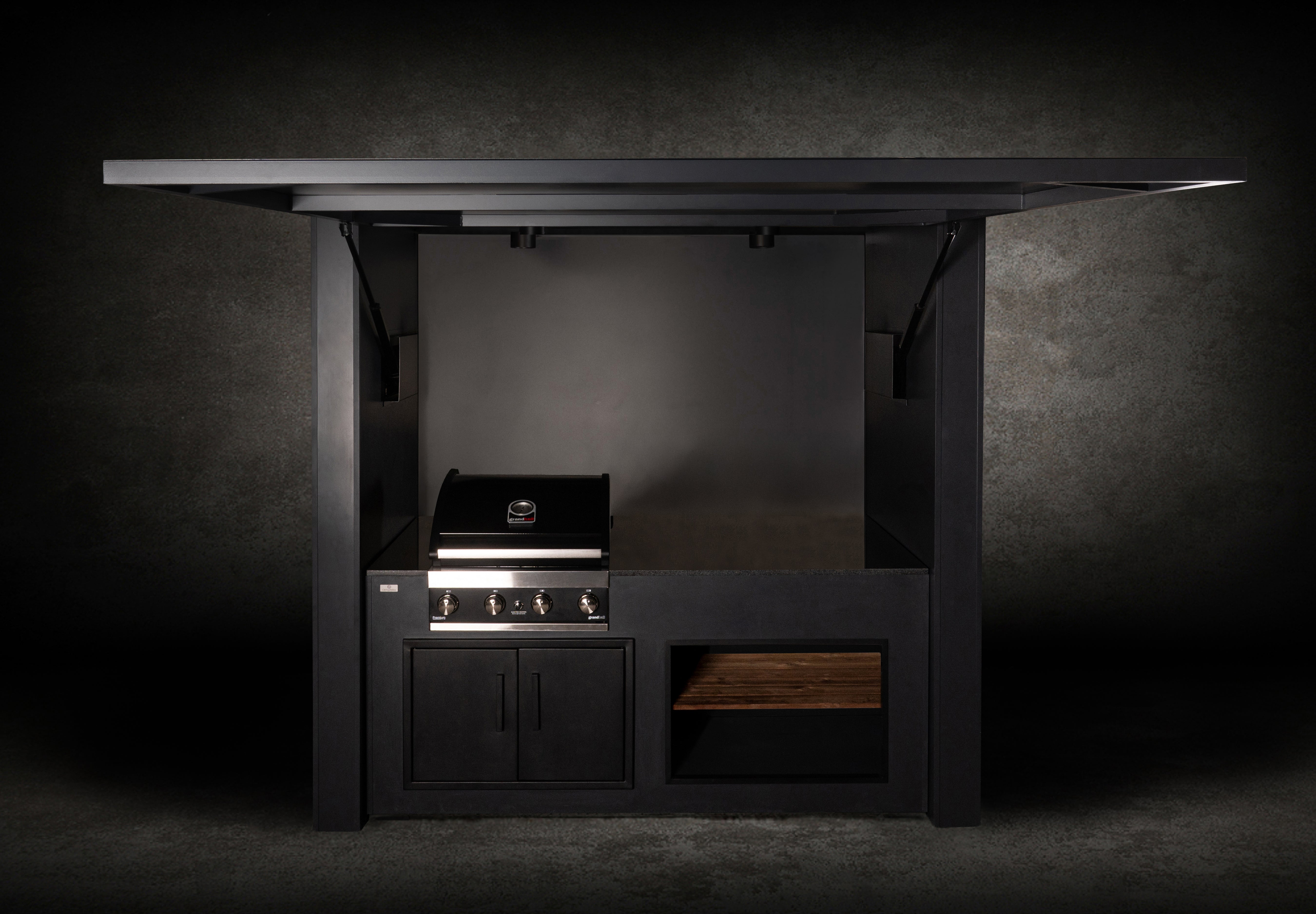 Grillandia Single Grill Cabana Outdoor Kitchen – Premium Covered BBQ Station