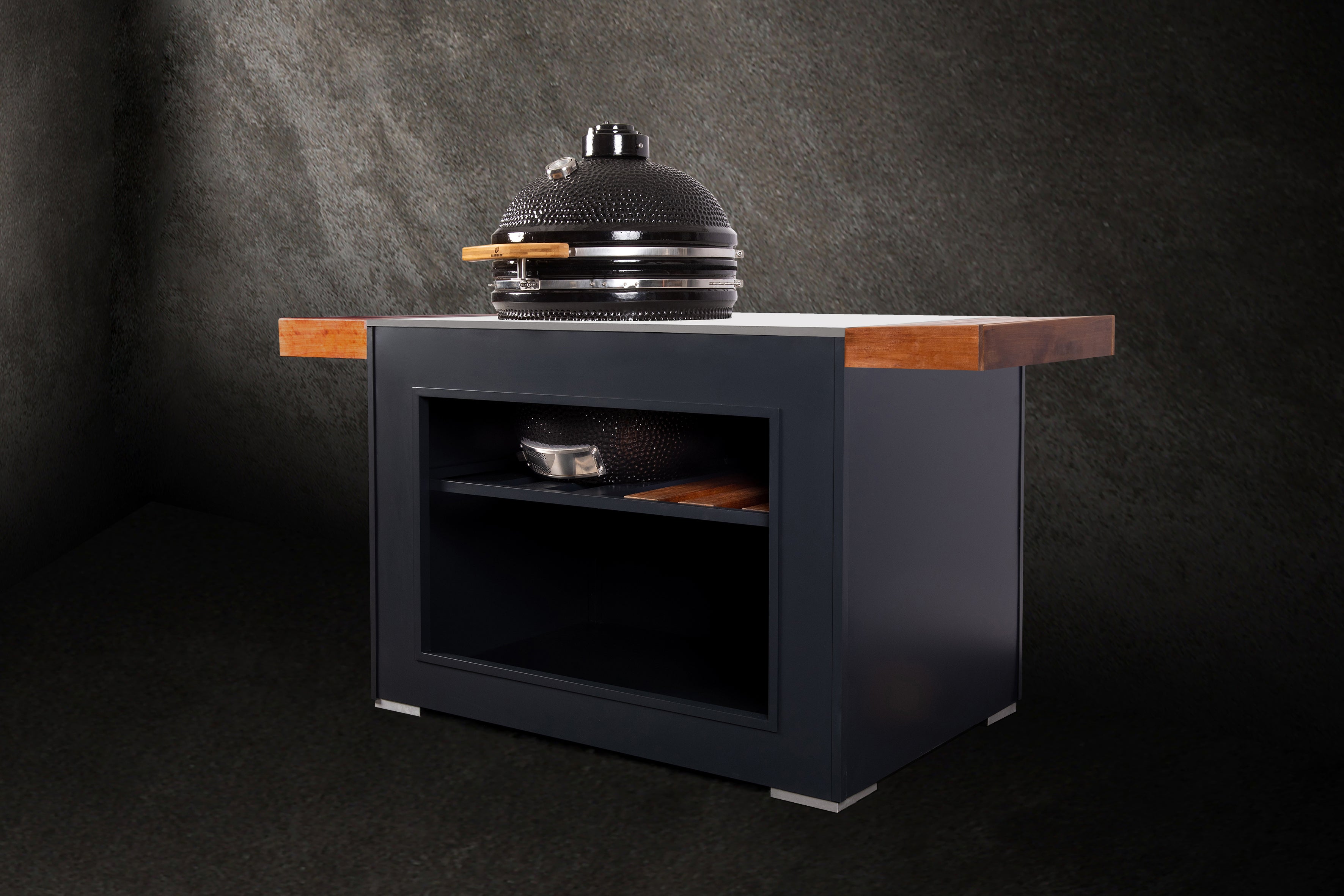 Grillandia Bambino Compact Kamado Outdoor Kitchen with Granite Prep Surface