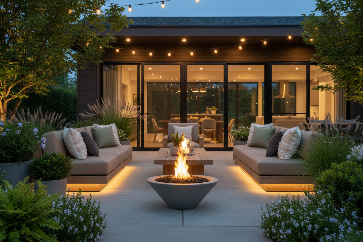 The Outdoor Plus - 31" Round Cazo Fire Bowl GFRC Concrete