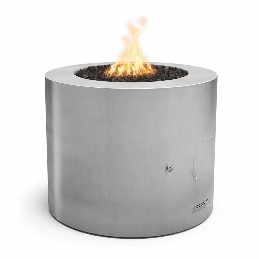 The Outdoor Plus - Unity Fire Pit – Stainless Steel - 24" Tall