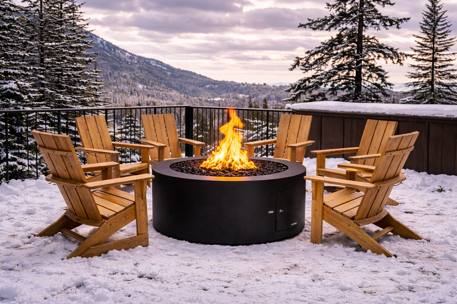 The Outdoor Plus - Unity Fire Pit – Powder Coated Steel - 24" Tall | Black Powder Coat