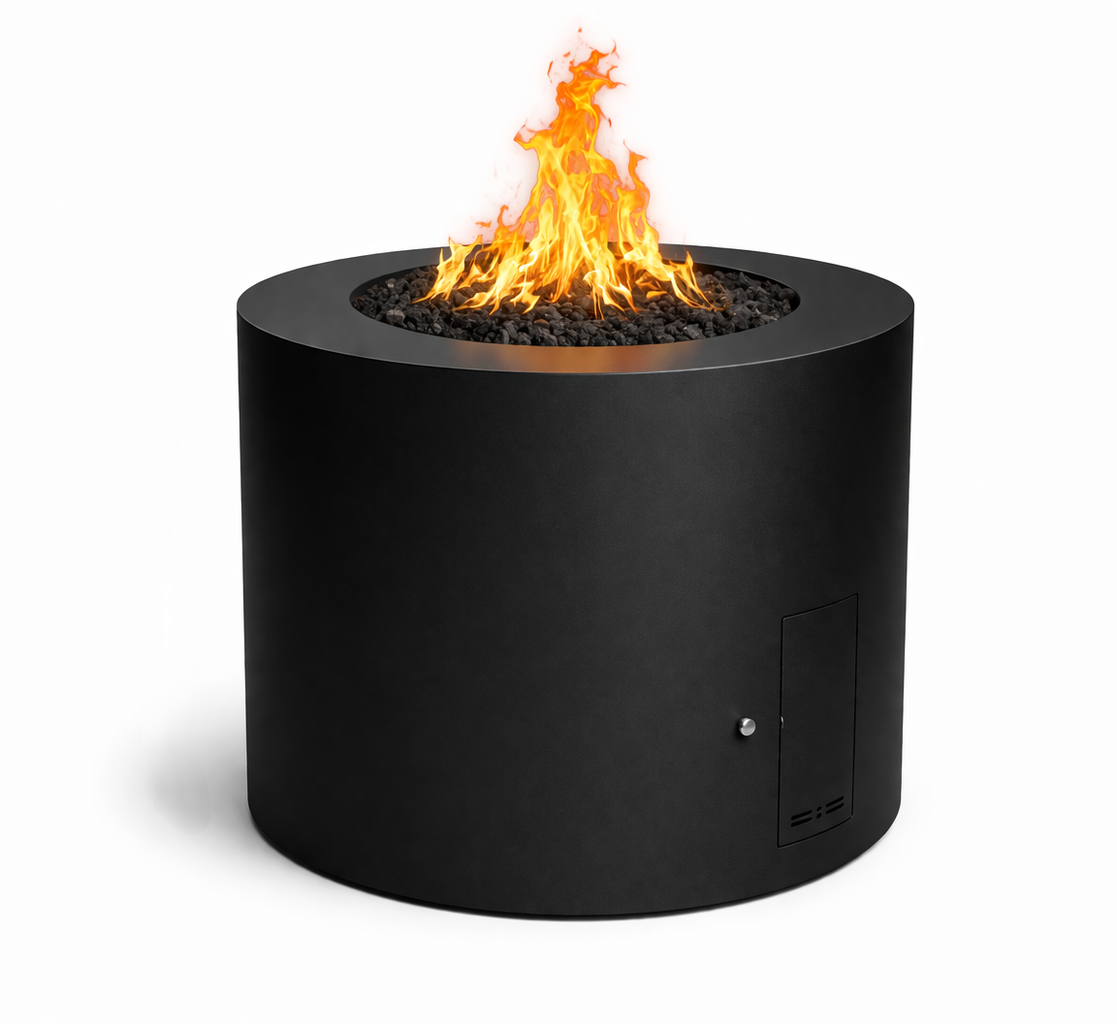 The Outdoor Plus - Unity Fire Pit – Powder Coated Steel - 24" Tall | Black Powder Coat