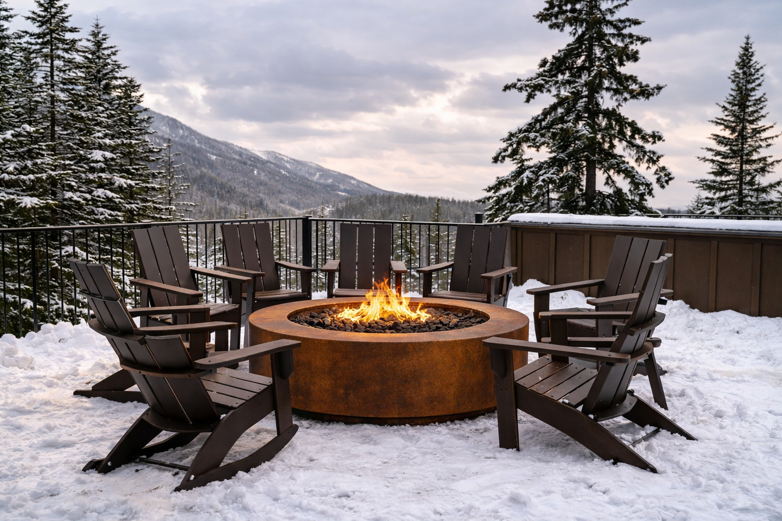 The Outdoor Plus - Unity Fire Pit – Corten Steel - 18" Tall