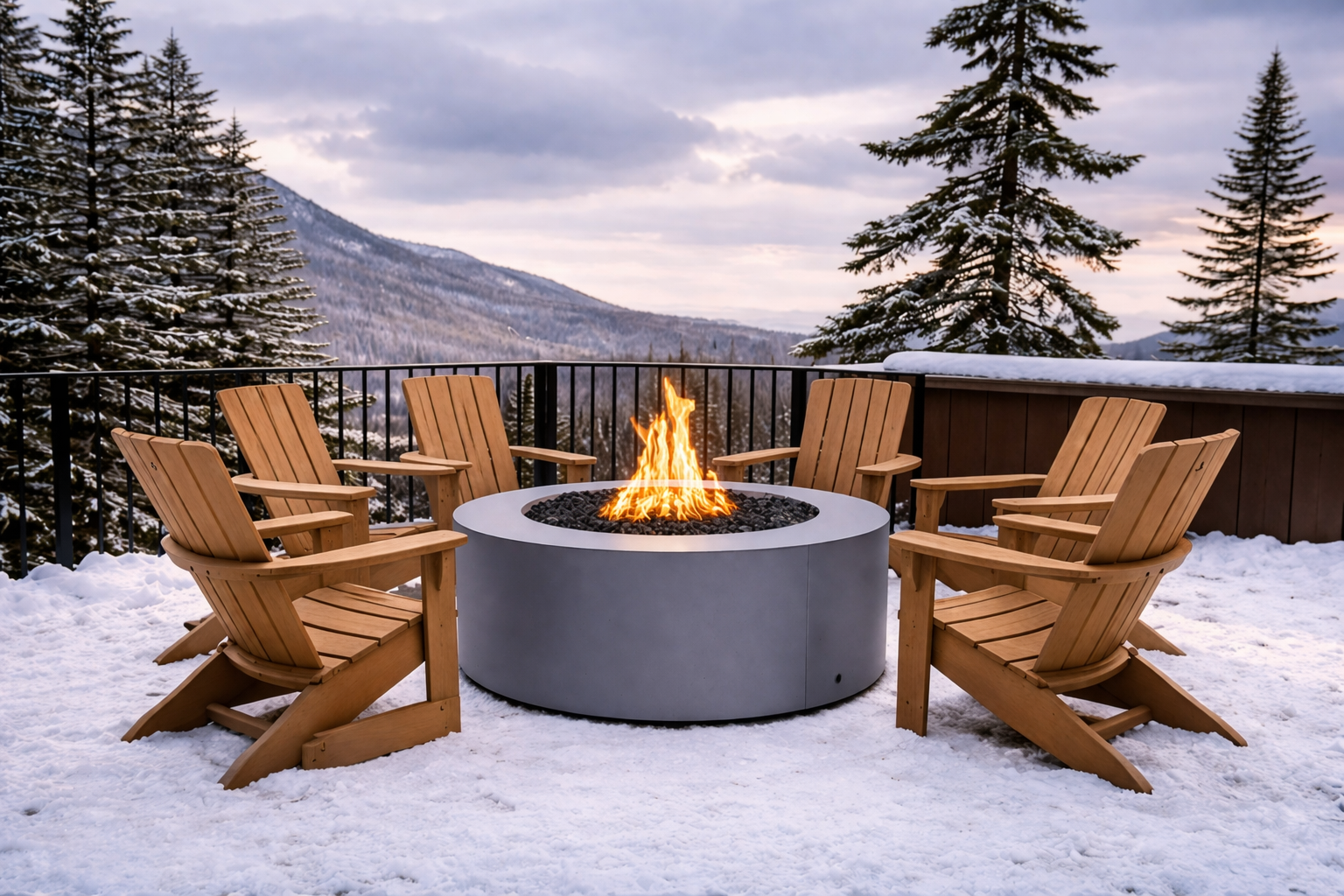 The Outdoor Plus - Unity Fire Pit – Powder Coated Steel - 24" Tall | Gray Vein Powder Coat