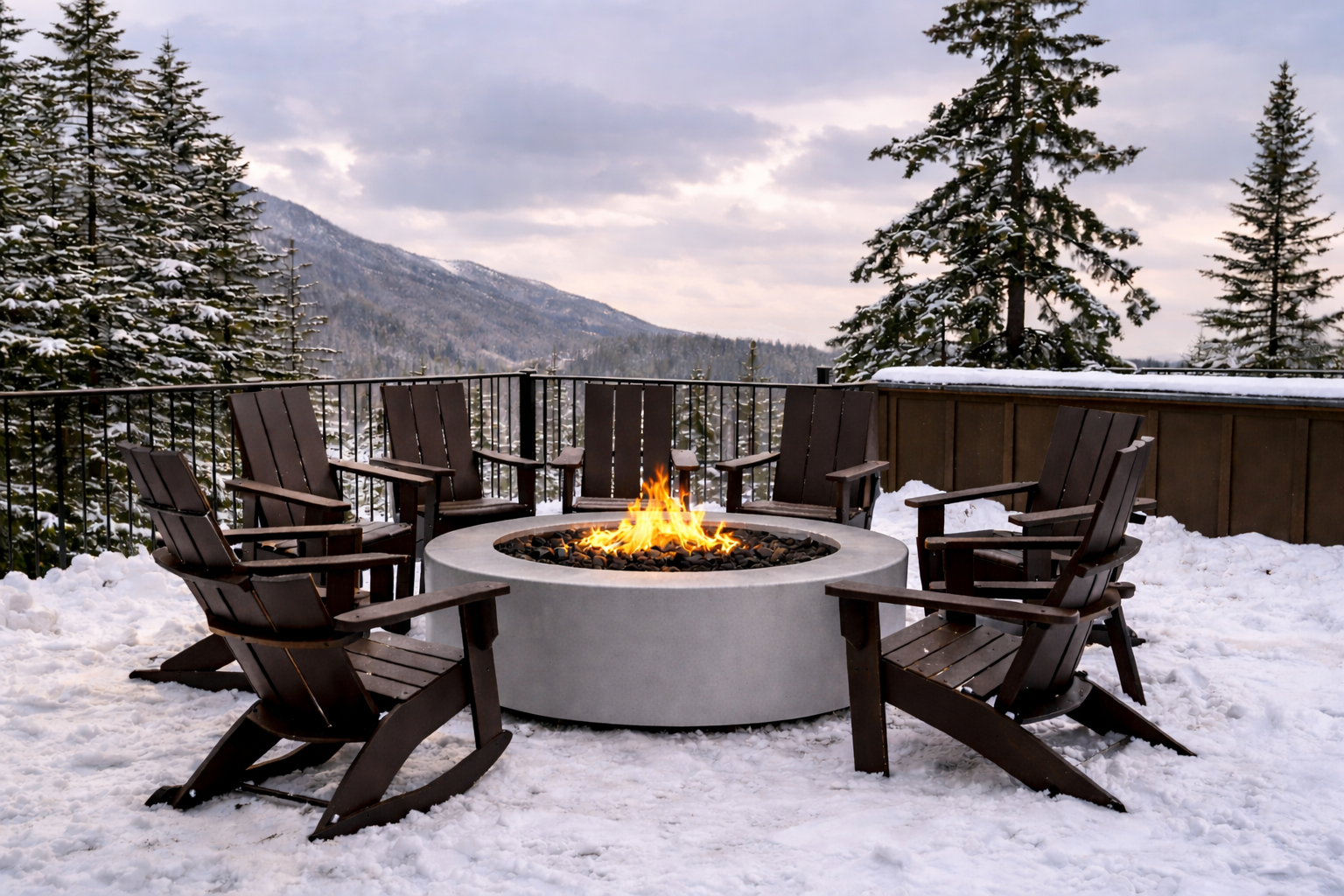 The Outdoor Plus Unity - Fire Pit – Powder Coated Steel - 18" Tall | Pewter Vein Powder Coat