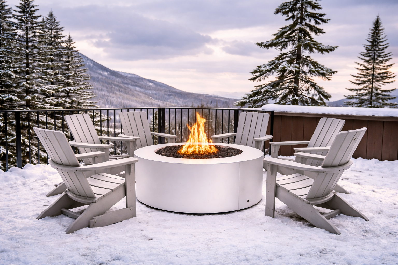 The Outdoor Plus Unity - Fire Pit – Powder Coated Steel - 24" Tall | Pewter Vein Powder Coat
